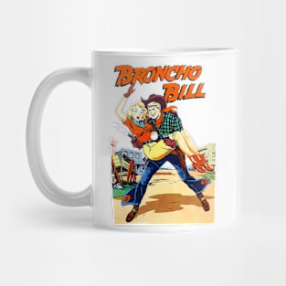 Love Cowboys Cowgirl Western Broncho Bill Vintage Comic Book Mug